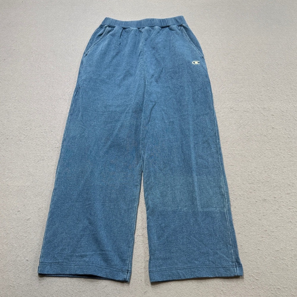Vintage OIC Baggy Sweatpants Women's Medium Blue French Terry Wide Leg High Rise
